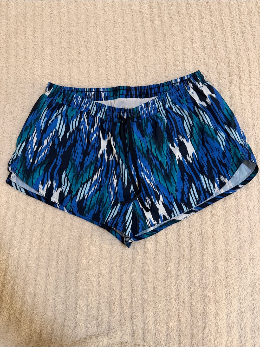 Old Navy Blue and Teal Printed Athletic Shorts